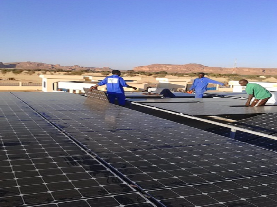 Installation de panneaux solaires